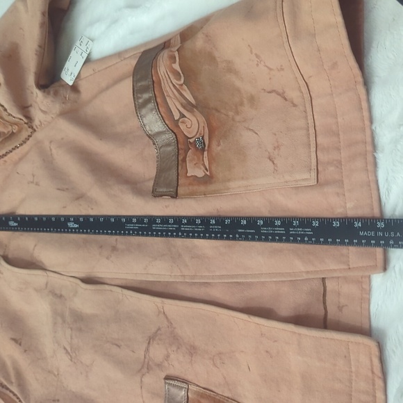 JORDAN Vintage Custom Dyed Denim Coat ~ EUC - Picture 11 of 12